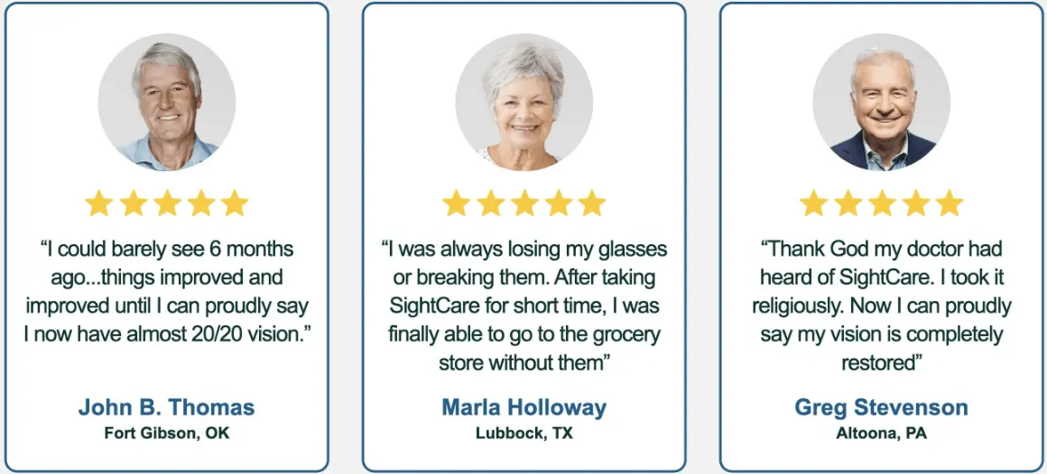 Sight Care real customer reviews